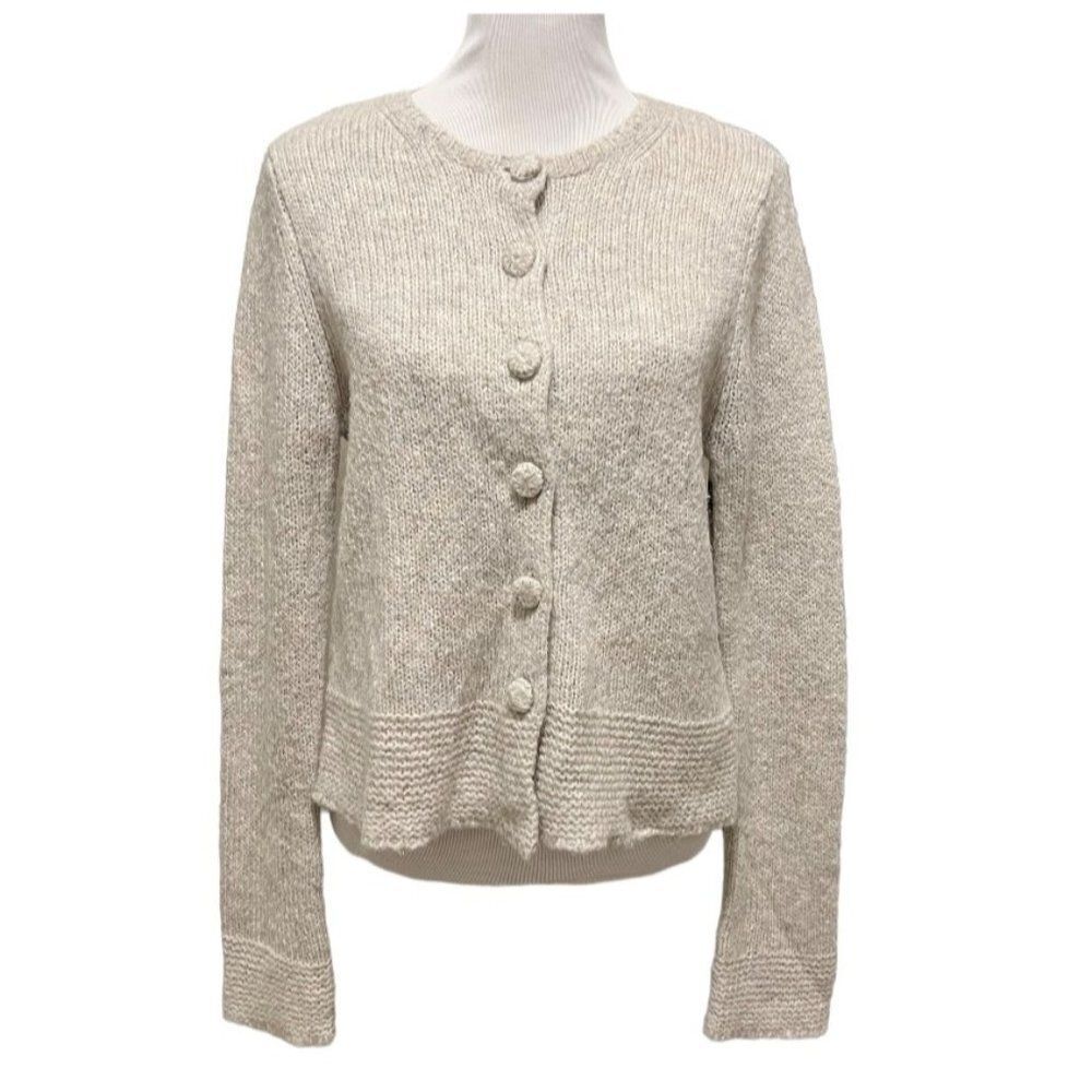 Odd Molly Women's Gray Knit Cardigan Sweater Size 3